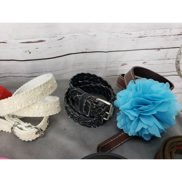 Lot Of 20 Kid Sizes Small And Medium Various Brands Belts - Picture 8 of 16